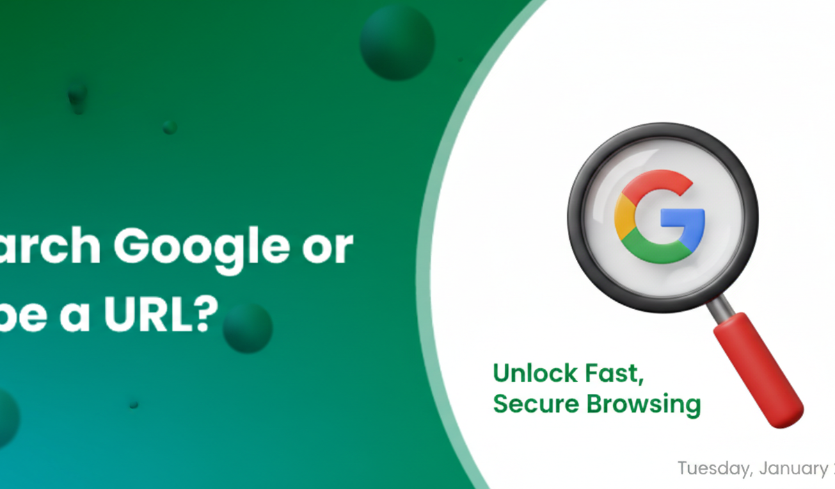 search google or type a url