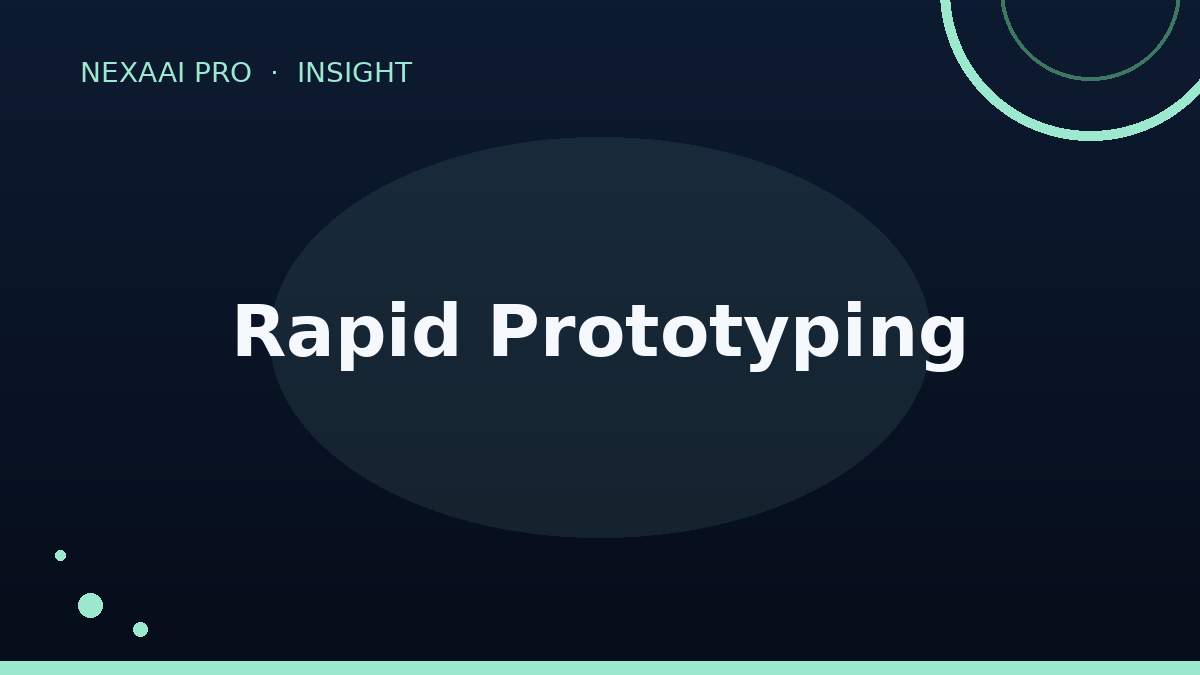 Rapid prototyping process illustration