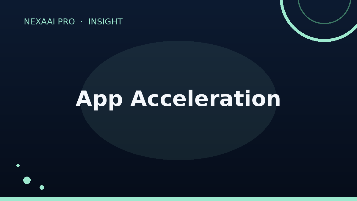 Application acceleration manager techniques illustration