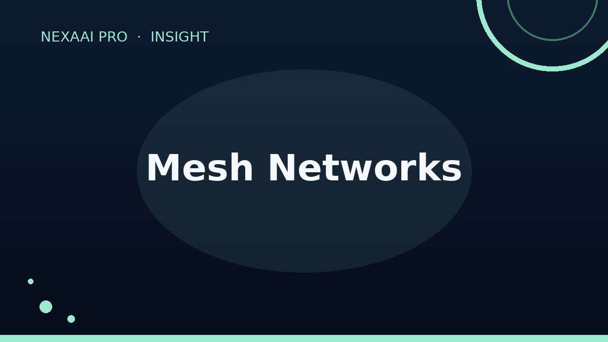 Wireless mesh network illustration